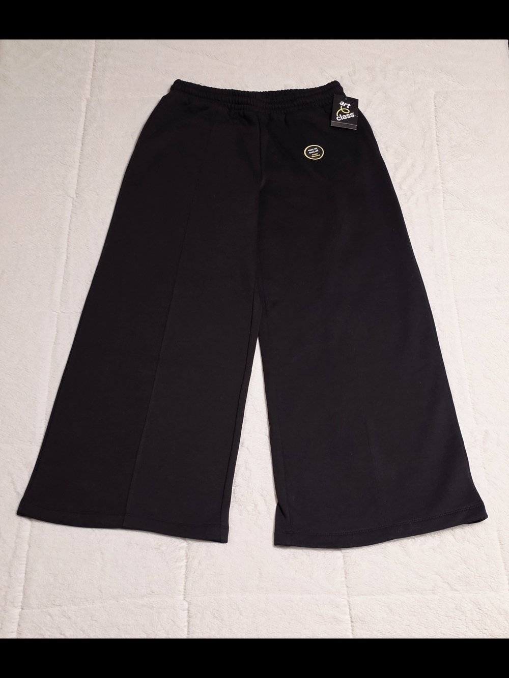 art class Black Wide-Leg Kids Sweatpants (TC-101)